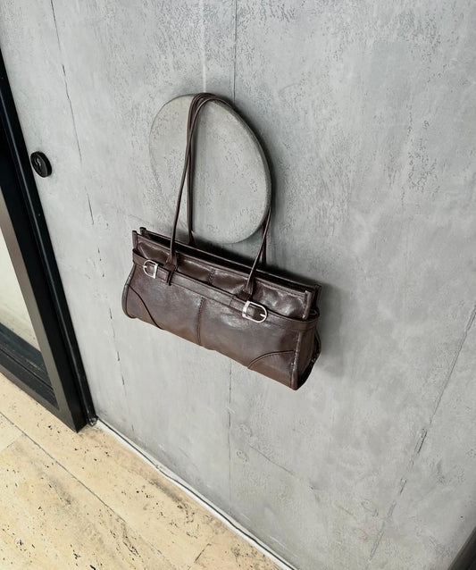 Vintage Baguette Bag Dark Brown