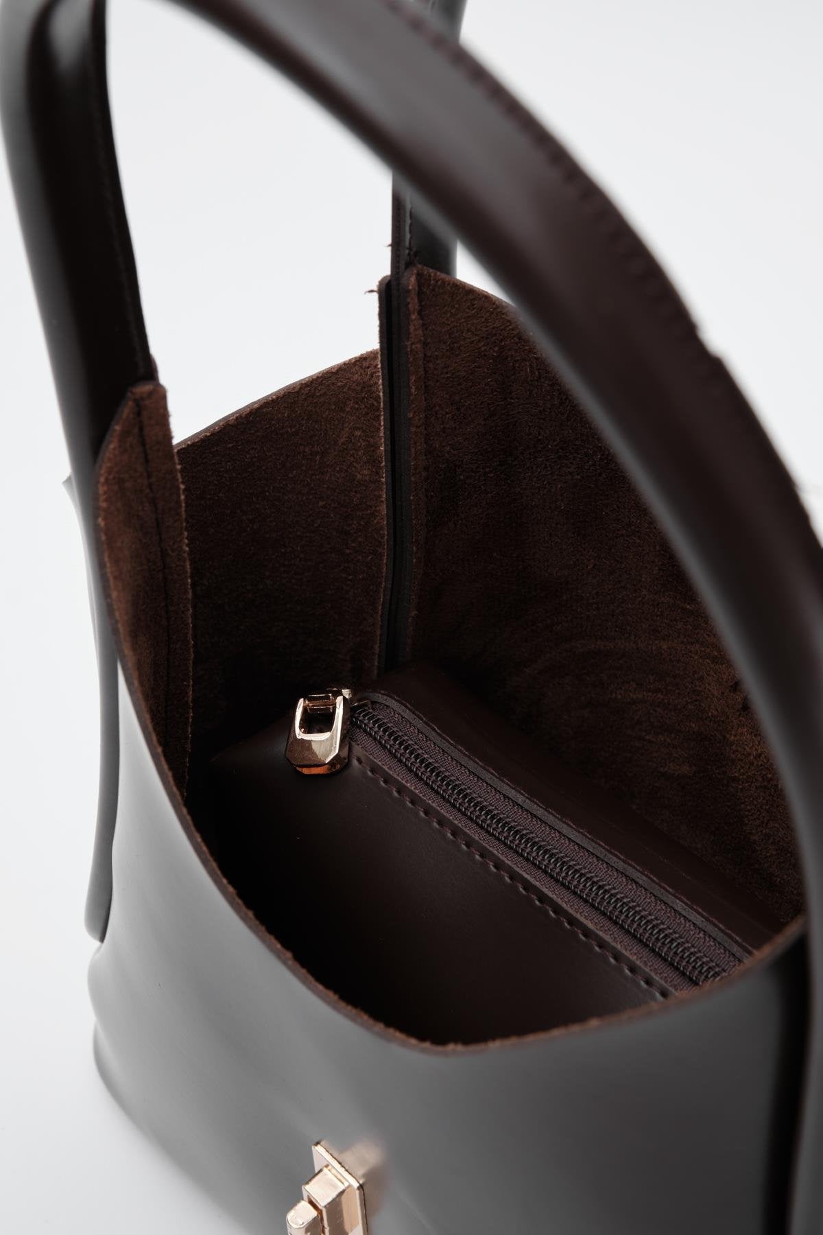 Cindy Handbag and Crossbody Bag, Dark Brown