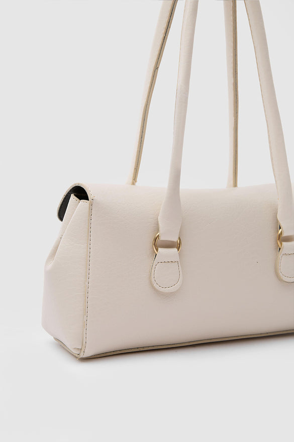 Lunara Vintage Baguette Bag Cream