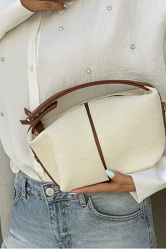 Leo Canvas Handbag and Crossbody Bag, Tan