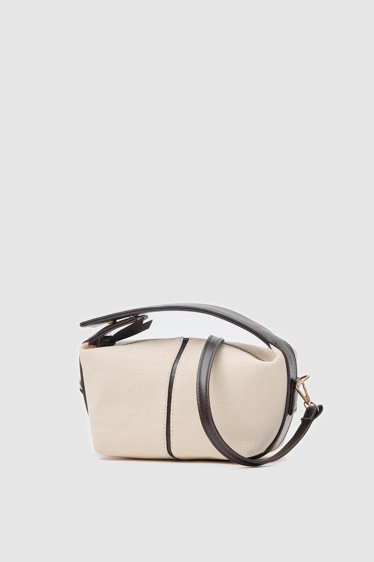 Leo Canvas Handbag and Crossbody Bag, Dark Brown