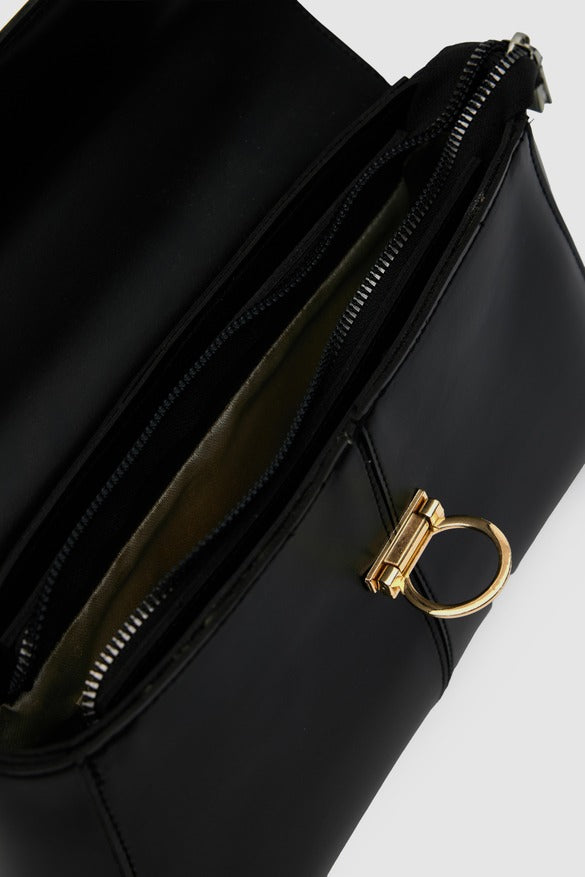 Alexa Midi Crossbody Bag Black