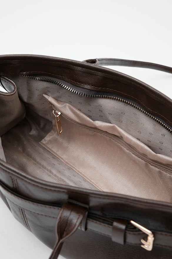 Vintage Baguette Bag Dark Brown