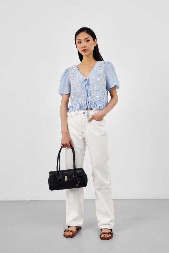 Lunara Vintage Baguette Bag Black