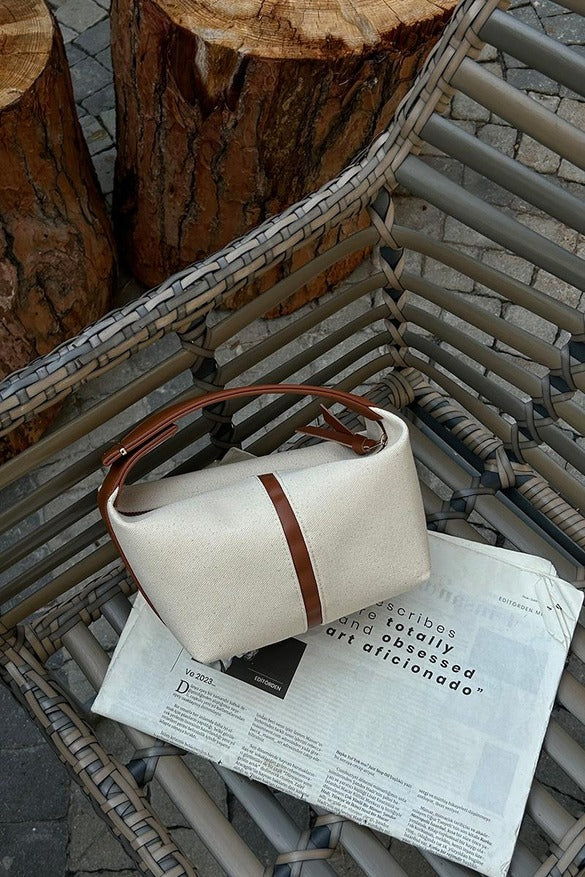 Leo Canvas Handbag and Crossbody Bag, Tan