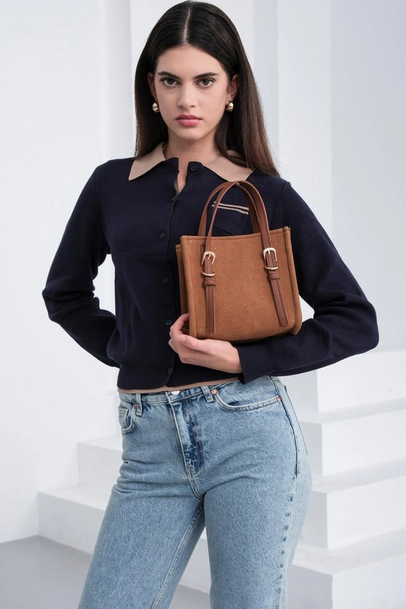 Luxe Crossbody Bag with Belt