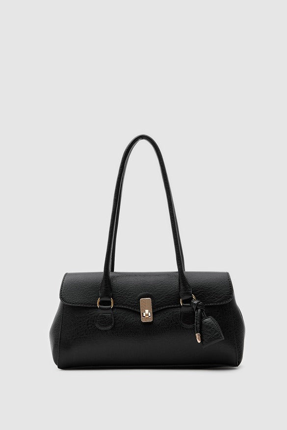 Lunara Vintage Baguette Bag Black