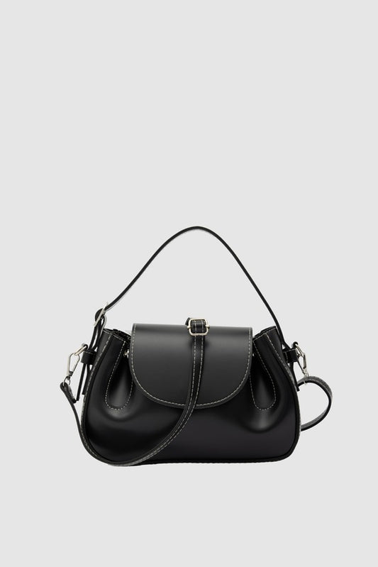Lover Oval Crossbody Bag -Black