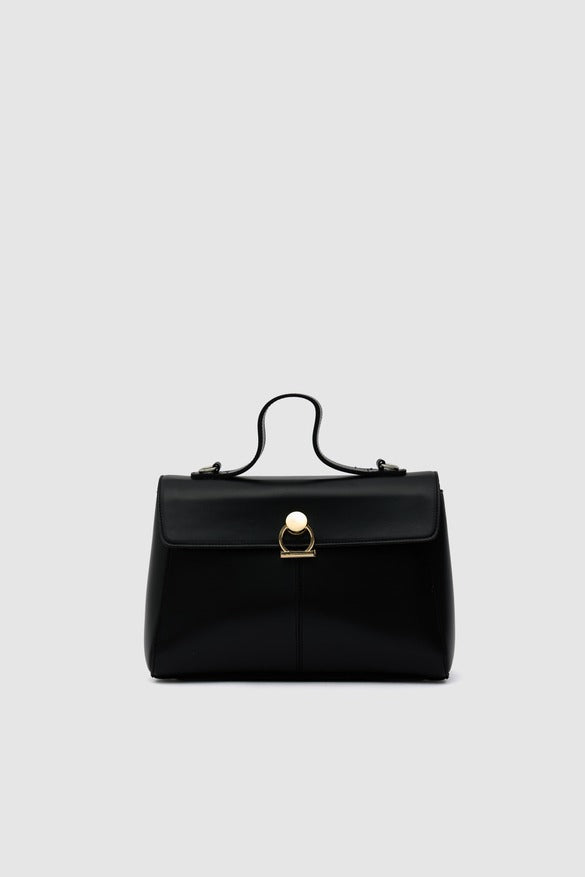 Alexa Midi Crossbody Bag Black