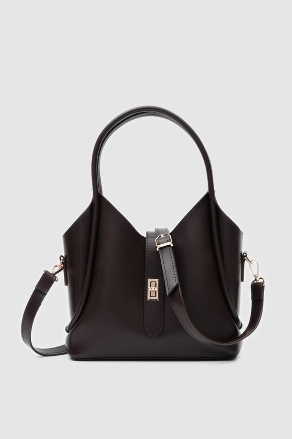 Cindy Handbag and Crossbody Bag, Dark Brown