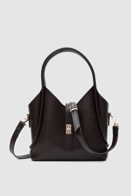 Cindy Handbag and Crossbody Bag, Dark Brown