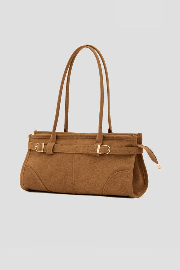 Vintage Suede Bag,Camel