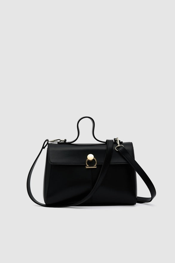 Alexa Midi Crossbody Bag Black