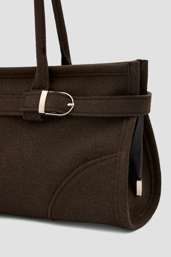 Vintage Suede Bag, Coffee