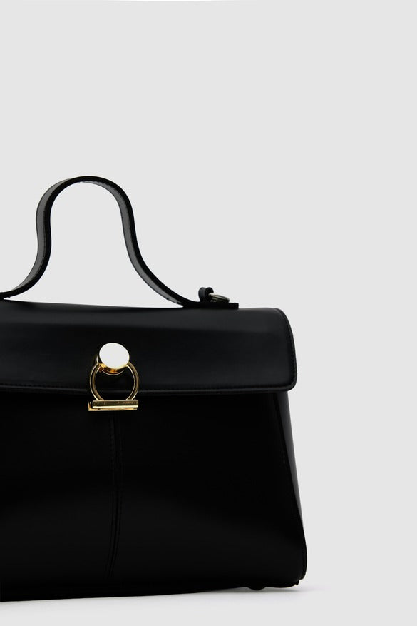 Alexa Midi Crossbody Bag Black