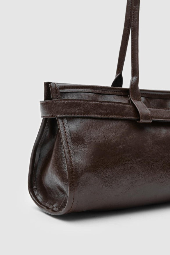 Vintage Baguette Bag Dark Brown