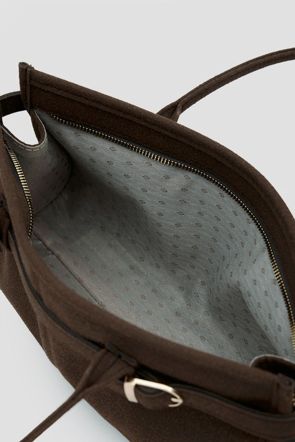 Vintage Suede Bag, Coffee